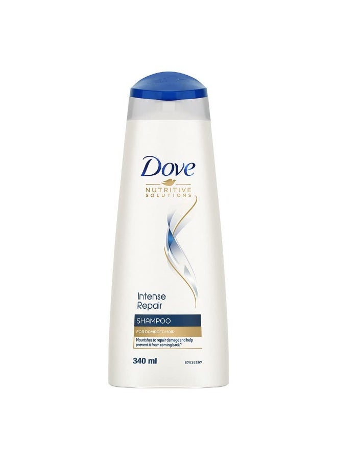 Dove Intense Repair Shampoo, 340ml - Image 1